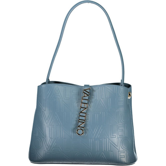 Light Blue Polyethylene Women Handbag