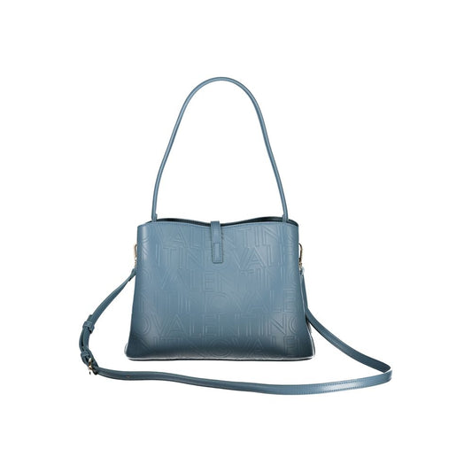 Light Blue Polyethylene Women Handbag