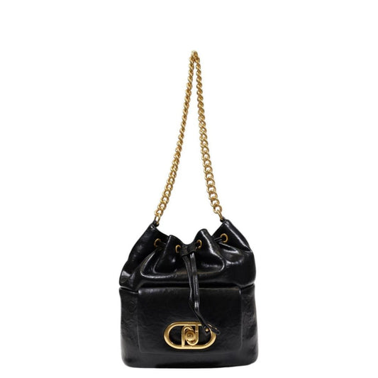 Black Polyester Handbag