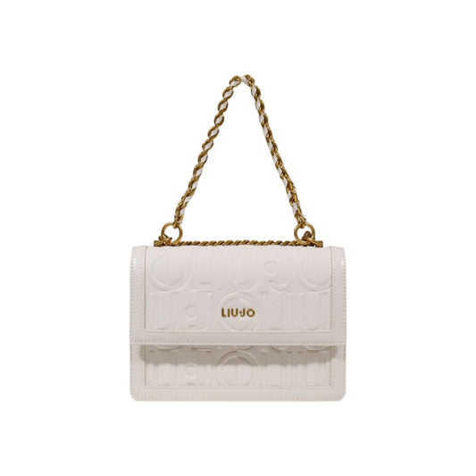 White Artificial Leather Handbag