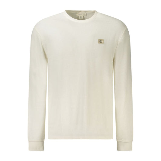 White Cotton Men Sweater