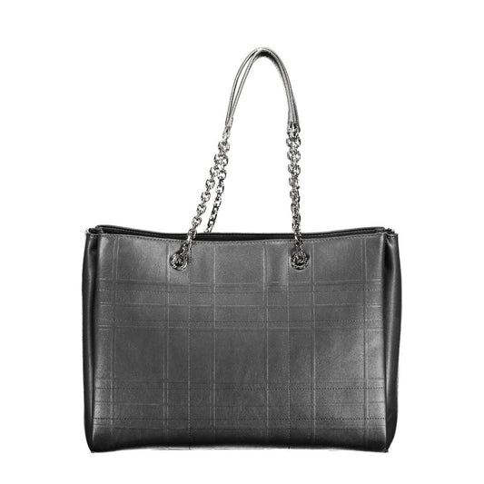 Black Polyester Handbag