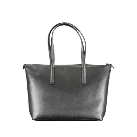 Black Polyester Handbag