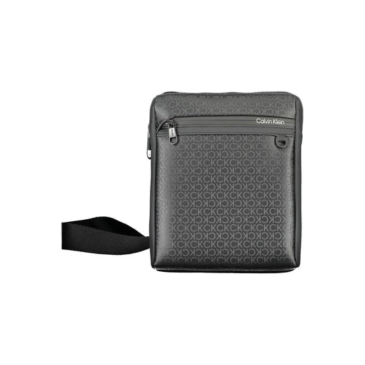 Black Polyester Shoulder Bag