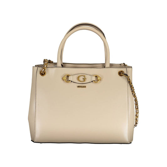Beige Polyethylene Handbag