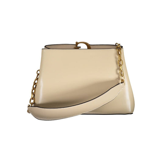 Beige Polyethylene Handbag