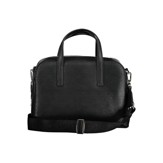 Black Polyester Handbag