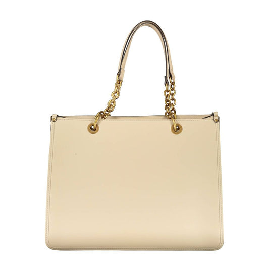 Beige Polyethylene Handbag