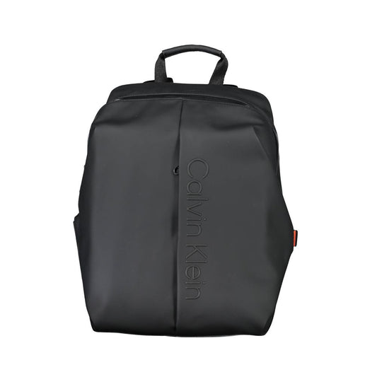 Black Polyester Backpack