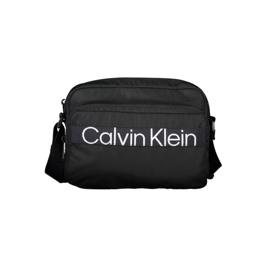 Black Polyester Shoulder Bag