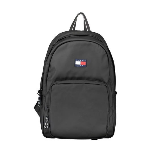 Black Polyester Backpack