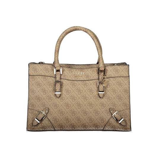 Beige Polyethylene Handbag