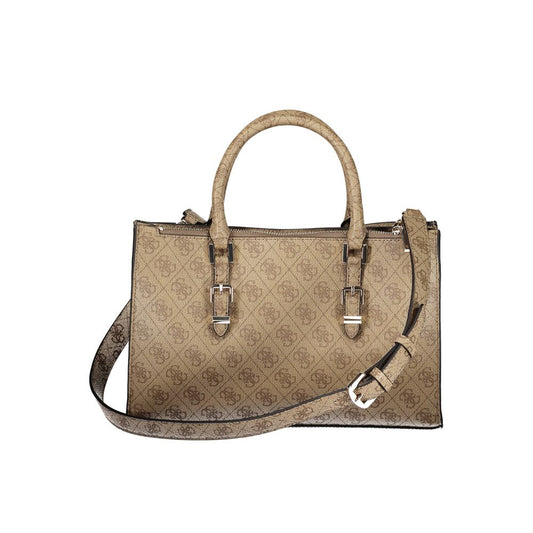 Beige Polyethylene Handbag