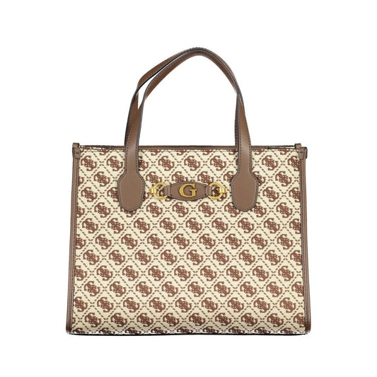 Brown Polyester Handbag