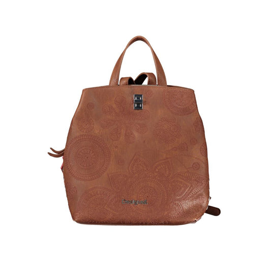 Brown Polyethylene Backpack