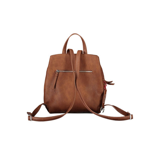 Brown Polyethylene Backpack