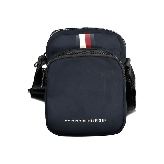 Blue Polyester Shoulder Bag