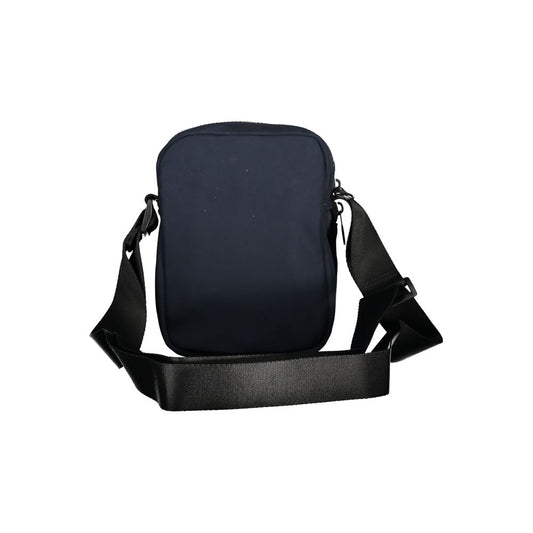 Blue Polyester Shoulder Bag