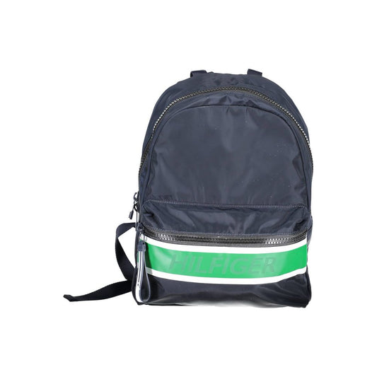 Blue Polyester Backpack