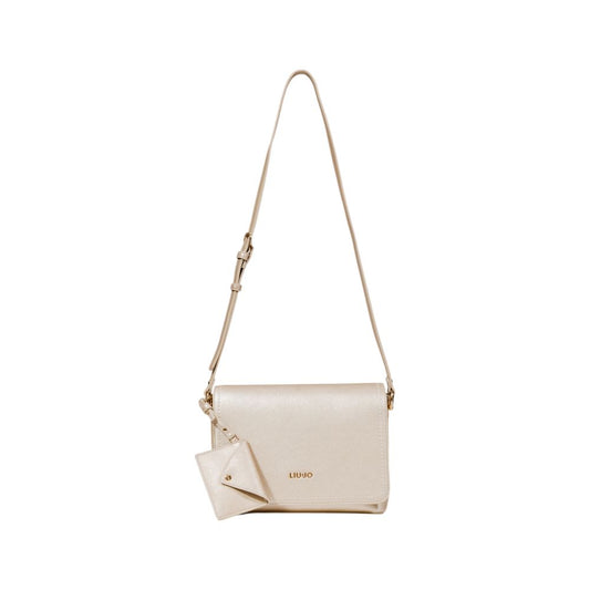 Gold Artificial Leather Handbag