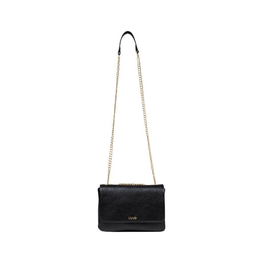 Black Artificial Leather Handbag