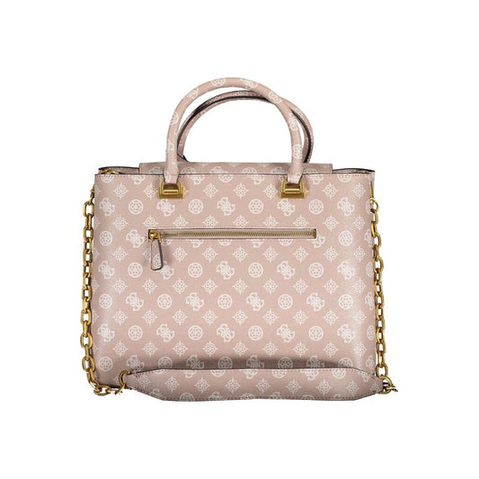 Pink Polyethylene Handbag
