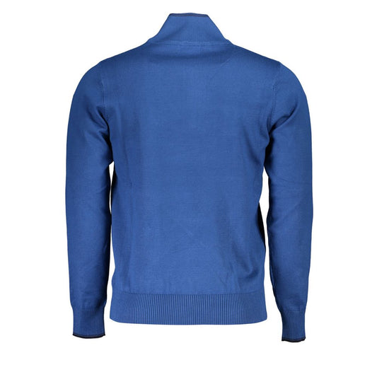 Blue Nylon Sweater